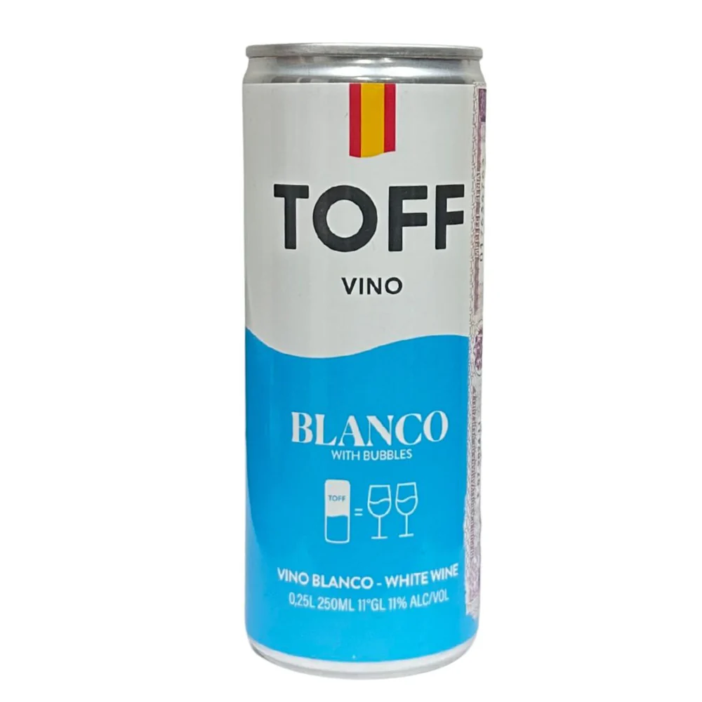 [LI000169] VINO TOFF BLANCO LATA 250ML