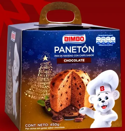 [PAN76] PANETTONE CHOCOLATE C/ESTUCHE BIMBO 450G