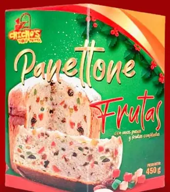 [PAN27] PANETTONE FRUTA C/ESTUC CHICHO 450GR