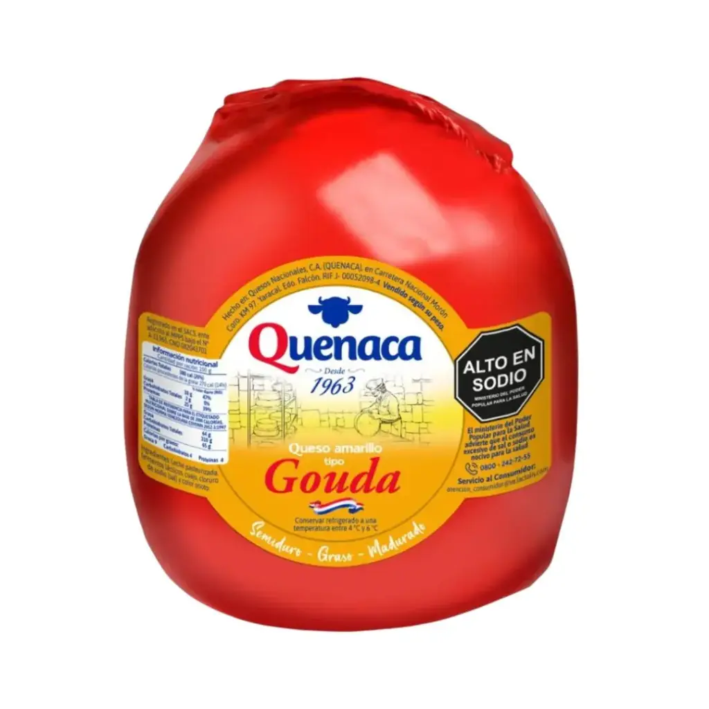 [QUE040] QUESO AMARILLO GOUDA BOLA QUENACA